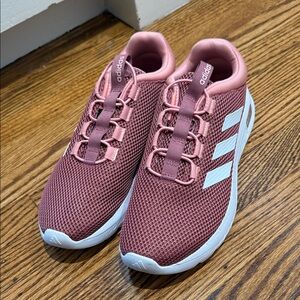 Adidas cloudfoam comfy pink/gold women’s size 10